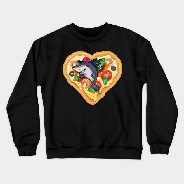 Love pizza Crewneck Sweatshirt by jdgraphicart